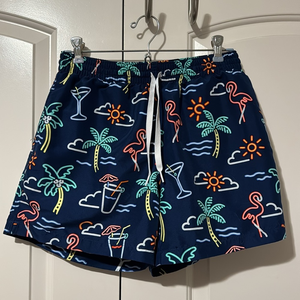 Chubbies Neon Signs Swim Trunks Size Medium